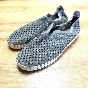 Ilse Jacobsen Leather Tulip Slip On Sneaker Olive Green Comfort